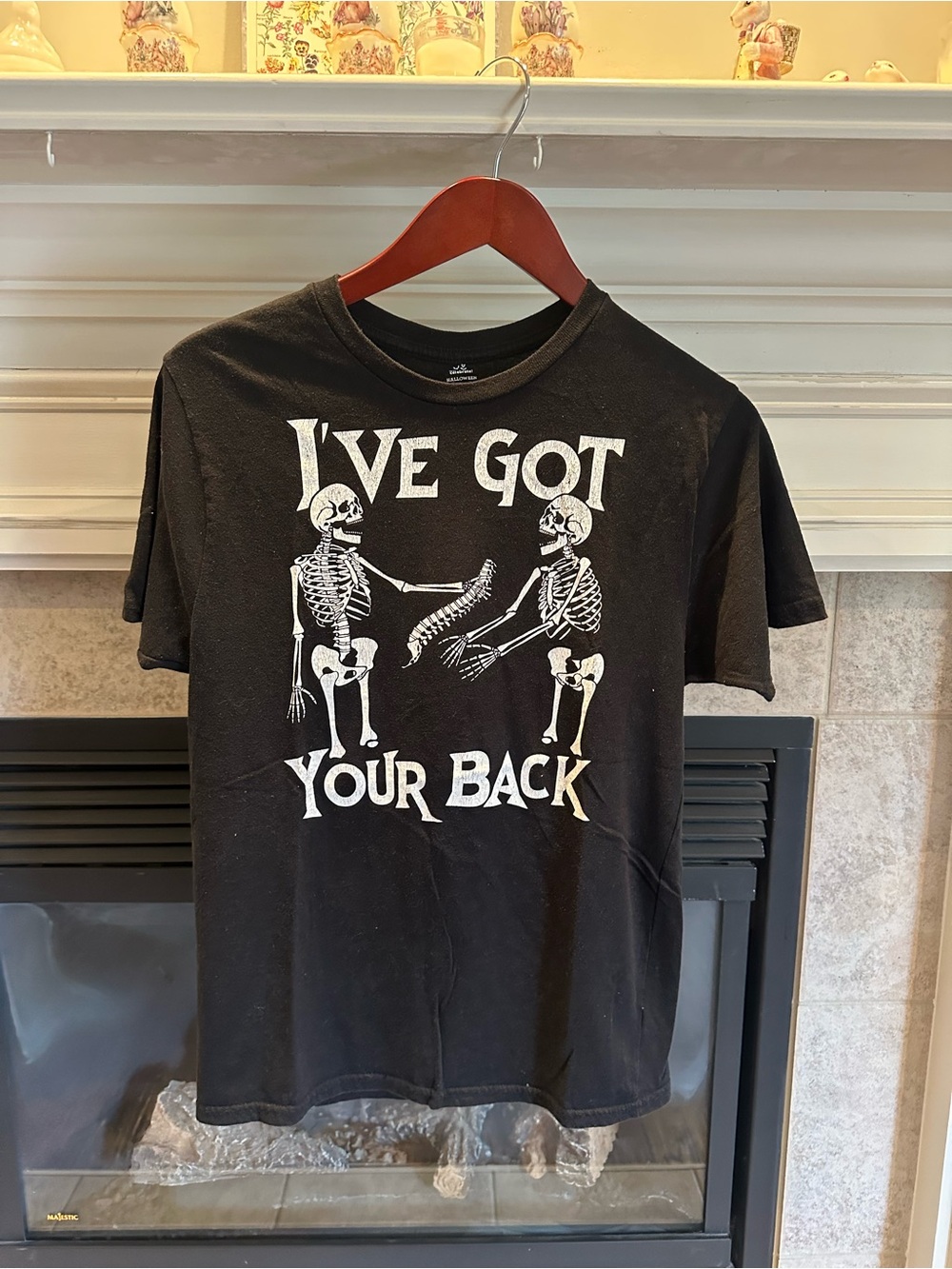 Black Graphic 'I've Got Your Back' Short Sleeve Tee